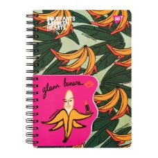 Блокнот 2в1 В5+В7, 80арк.+20арк. кліт., подв. спіраль 