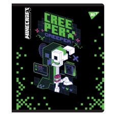 Зошит А5/12 арк лінія YES "Minecraft. Black", 767510