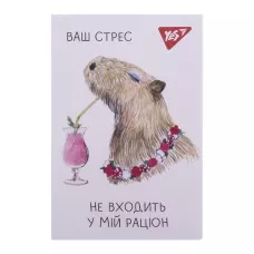 Блокнот А7 48арк., кліт., клей, "Capybara" 152106 YES