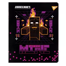 Зошит А5/12 арк кліт YES "Minecraft. Black", 767495