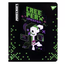 Зошит А5/12 арк кліт YES "Minecraft. Black", 767495