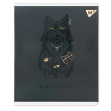 Зошит А5/24 арк кліт YES "Luxure doggy" Фольга золото, УФ виб, 767539