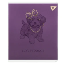 Зошит А5/24 арк кліт YES "Luxure doggy" Фольга золото, УФ виб, 767539