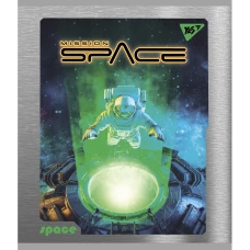 Зошит А5/24 арк кліт YES "Space" мат. ВДЛ + УФ-виб.+ мікроембосінг, 766837