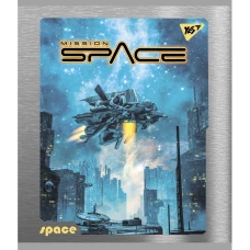 Зошит А5/24 арк кліт YES "Space" мат. ВДЛ + УФ-виб.+ мікроембосінг, 766837