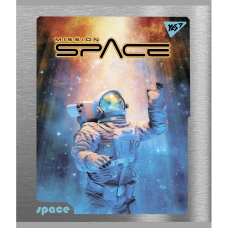 Зошит А5/24 арк кліт YES "Space" мат. ВДЛ + УФ-виб.+ мікроембосінг, 766837