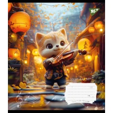 Зошит для нот А5, 12арк., "Furry musicians" 767436 YES