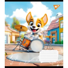 Зошит для нот А5, 12арк., "Furry musicians" 767436 YES