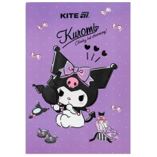 Блокнот-планшет A5, 50арк, клітинка, Kuromi HK25-194-2 Kite