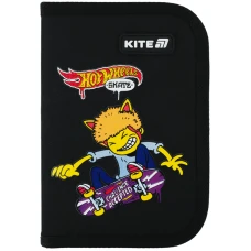 Пенал Kite 1 від., 2 відв., з наповненням HW25-622H-2 Hot Wheels Skate