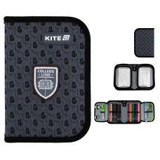 Пенал Kite 1 від., 2 відв., з наповненням K25-622H-2 College Line