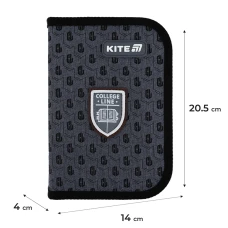 Пенал Kite 1 від., 2 відв., з наповненням K25-622H-2 College Line