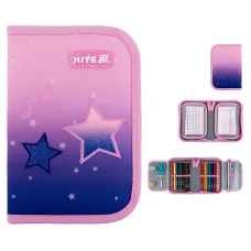 Пенал Kite 1 від., 2 відв., з наповненням K25-622H-1 Sparkling