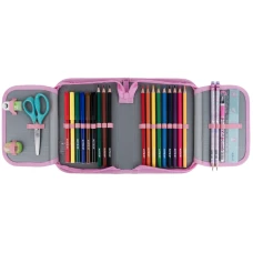 Пенал Kite 1 від., 2 відв., з наповненням K25-622H-1 Sparkling