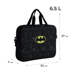Шкільна текстильна сумка Kite A4, 1 від., DC25-589 DC Batman