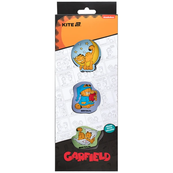 Набір бейджів на липучці, 3 шт., GF25-3012 Garfield