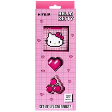 Набір бейджів на липучці, 3 шт., HK25-3012-2 Hello Kitty