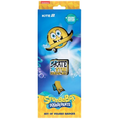 Набір бейджів на липучці, 3 шт., SB25-3012 SpongeBob SquarePants