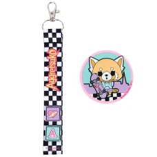 Набір бейдж на липучці та підвіска, 2 шт., AR25-3010-1 Aggretsuko