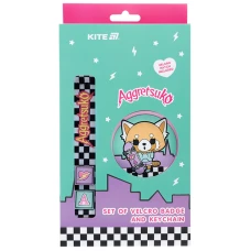 Набір бейдж на липучці та підвіска, 2 шт., AR25-3010-1 Aggretsuko
