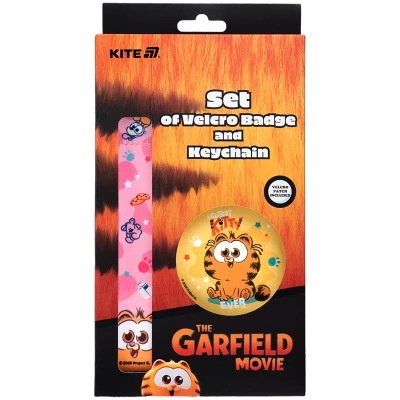 Набір бейдж на липучці та підвіска, 2 шт., GF25-3010 Garfield