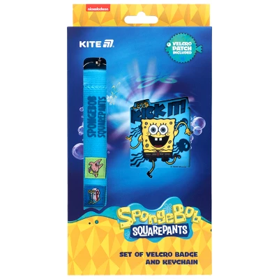 Набір бейдж на липучці та підвіска, 2 шт., SB25-3010 SpongeBob SquarePants