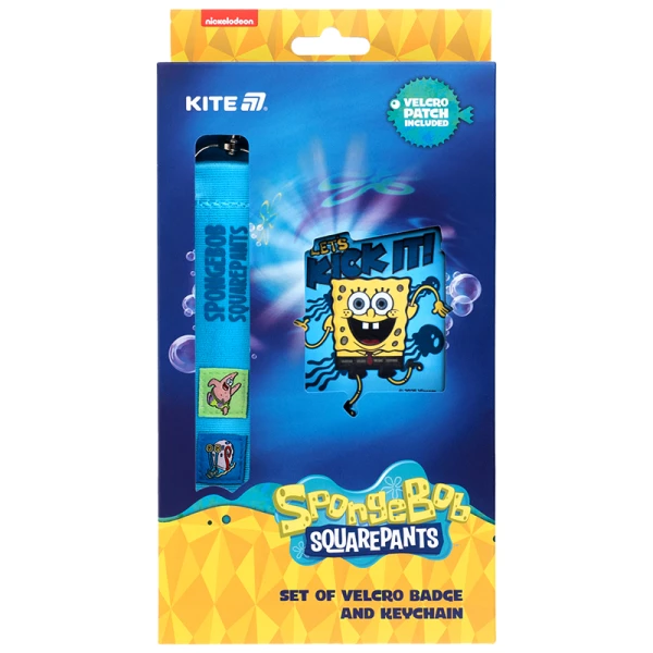 Набір бейдж на липучці та підвіска, 2 шт., SB25-3010 SpongeBob SquarePants