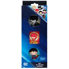 Набір бейджів на липучці, 3 шт., DC25-3012 DC Justice League