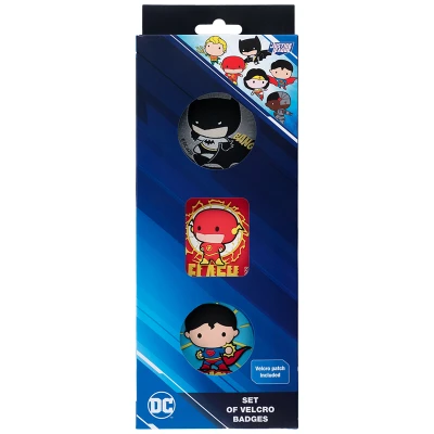 Набір бейджів на липучці, 3 шт., DC25-3012 DC Justice League