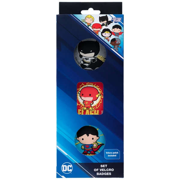 Набір бейджів на липучці, 3 шт., DC25-3012 DC Justice League