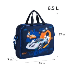 Шкільна текстильна сумка Kite A4, 1 від., HW25-589 Hot Wheels