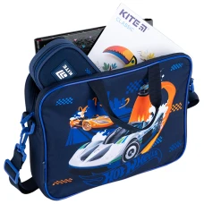 Шкільна текстильна сумка Kite A4, 1 від., HW25-589 Hot Wheels
