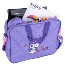 Шкільна текстильна сумка Kite A4, 1 від., HK25-589-2 Kuromi