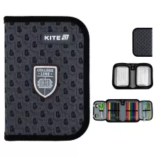 Пенал Kite 1 від., 2 відв., з наповненням K25-622H-2 College Line