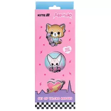 Набір бейджів на липучці, 3 шт., AR25-3012 Aggretsuko 