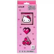 Набір бейджів на липучці, 3 шт., HK25-3012-2 Hello Kitty