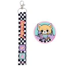 Набір бейдж на липучці та підвіска, 2 шт., AR25-3010-1 Aggretsuko