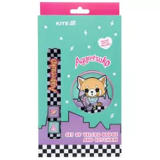 Набір бейдж на липучці та підвіска, 2 шт., AR25-3010-1 Aggretsuko
