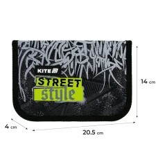 Пенал Kite 1 від., 1 відв., без наповнення K25-621-6 Street Style