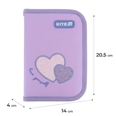 Пенал Kite 1 від., 1 відв., без наповнення K25-621-1 Sweetheart
