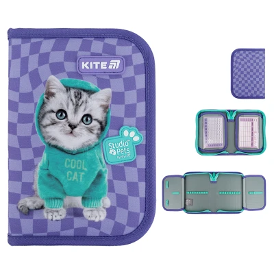 Пенал Kite 1 від., 2 відв., без наповнення SP25-622-2 Studio Pets