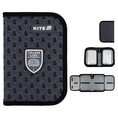 Пенал Kite 1 від., 2 відв., без наповнення K25-622-2 College Line