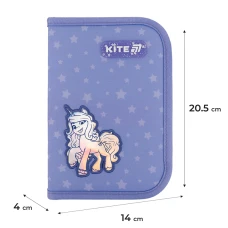 Пенал Kite 1 від., 2 відв., без наповнення LP25-622 My Little Pony