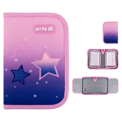 Пенал Kite 1 від., 2 відв., без наповнення K25-622-1 Sparkling