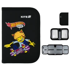 Пенал Kite 1 від., 2 відв., без наповнення HW25-622-2 Hot Wheels