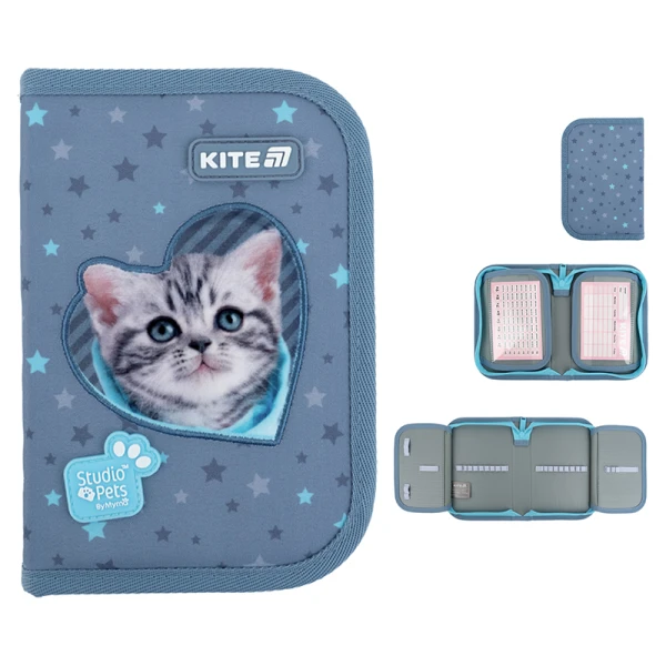 Пенал Kite 1 від., 2 відв., без наповнення SP25-622-3 Studio Pets