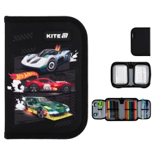 Пенал Kite 1 від., 2 відв., з наповненням HW25-622H-1 Hot Wheels
