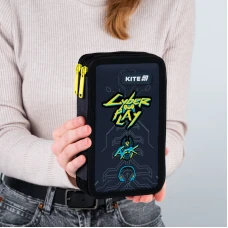 Пенал Kite 2 від., без наповнення K25-623-4 Cyber