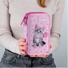 Пенал Kite 2 від., без наповнення SP25-623 Studio Pets