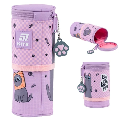 Пенал мякий Kite K25-684-3 Lazy Cats